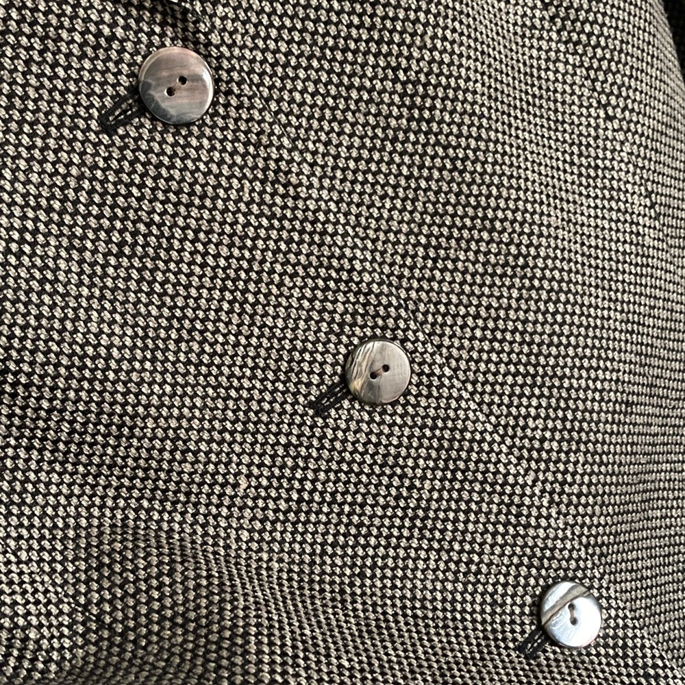 Vintage ANN MAY gray silk tweed coat, XS. - Picture 4 of 7